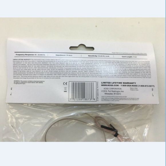 Koss Recovery CLvc Clear Headphones (NEW) - Picture 2 of 2